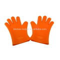 Guantes de silicona resistentes al calor de buena calidad para cocinar y hornear